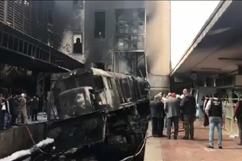 开罗火车站大火致25死50伤