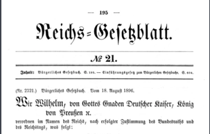 《德国民法典》—欧陆各主要国家颁布自己的民法典