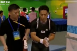 2008年北京奥运会举重男子69公斤级——李培永奥运精神的体现