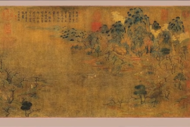 游春图：隋朝画家展子虔创作的绘画作品