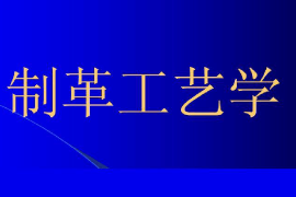 课件：皮革加工技术专业《制革工艺—制革工艺学》