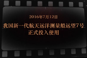 2016年7月12日 我国新<em>一代</em><em>航天</em>远洋测量船远望7号正式投入使用